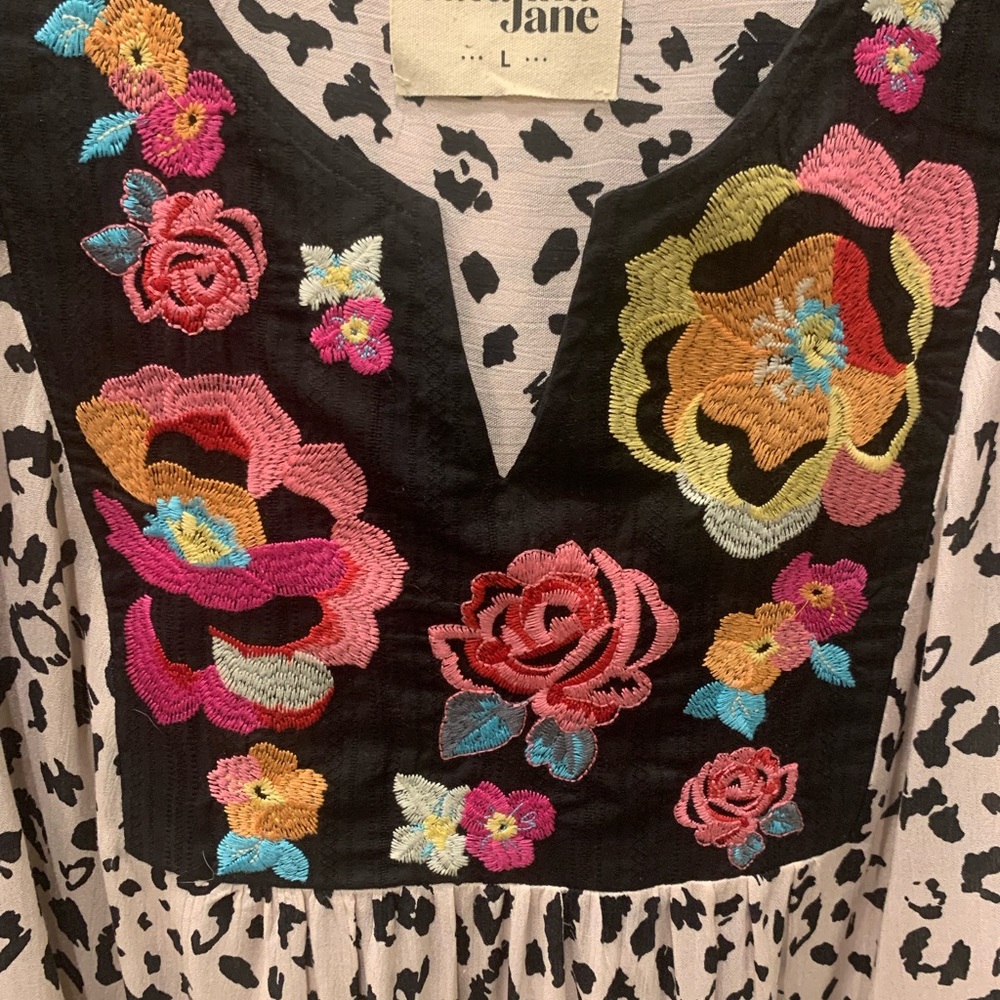 Savanna Jane Shirt * Embroidered - L Large - Picture 2 of 4